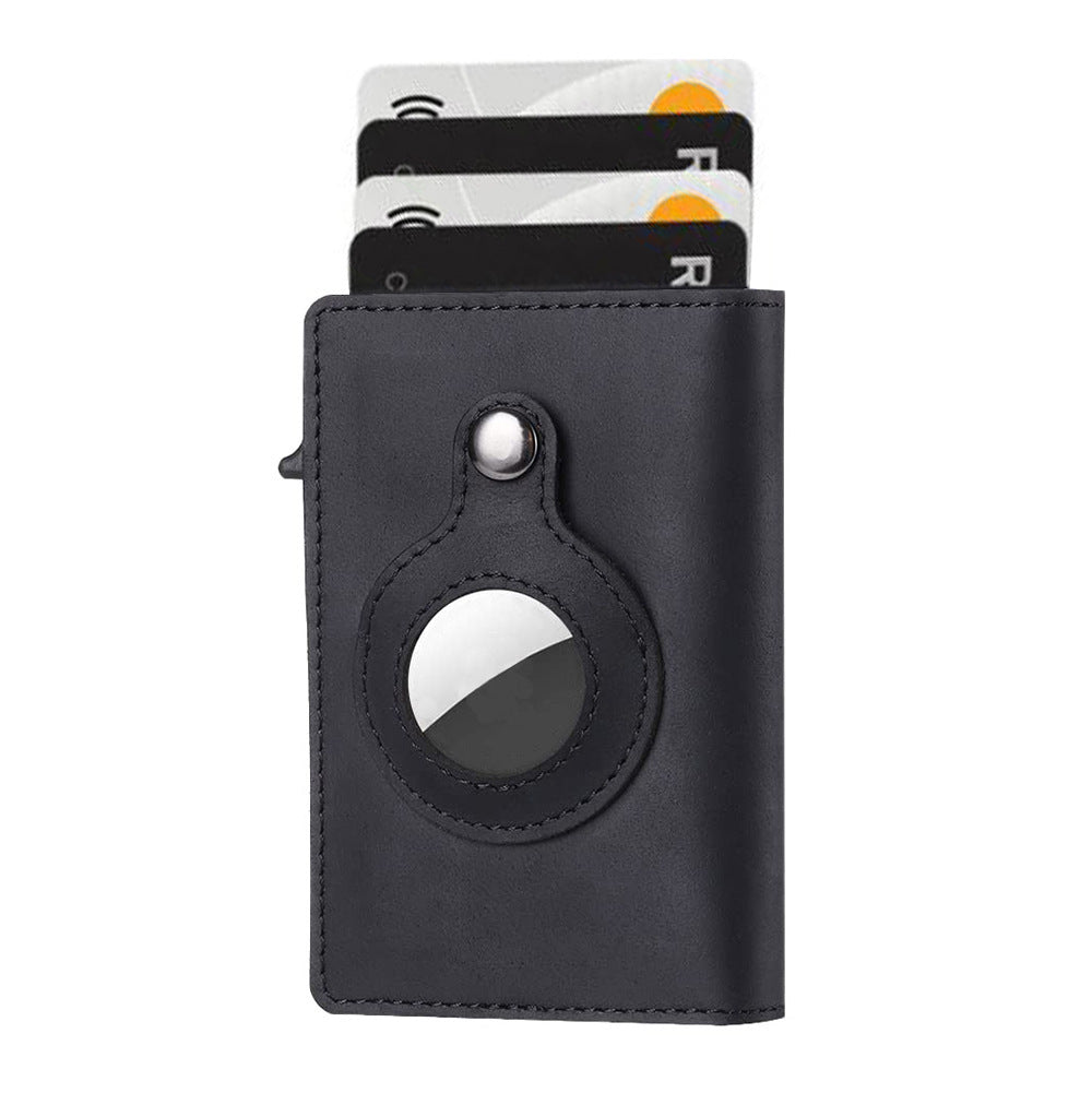 Anti-theft Swiping Pop-up Card Holder Multi-function Business Men Wallet Positioning Tracker Card Holder