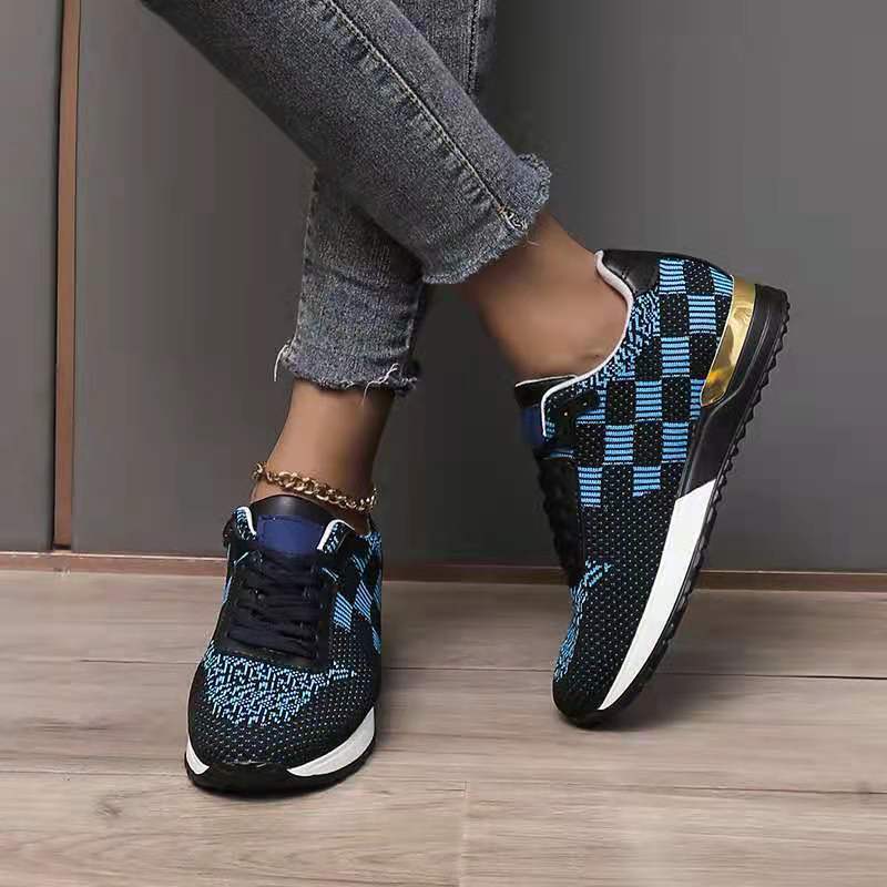 Large Size Platform Shoes Round Toe Casual Mesh Shoes Women