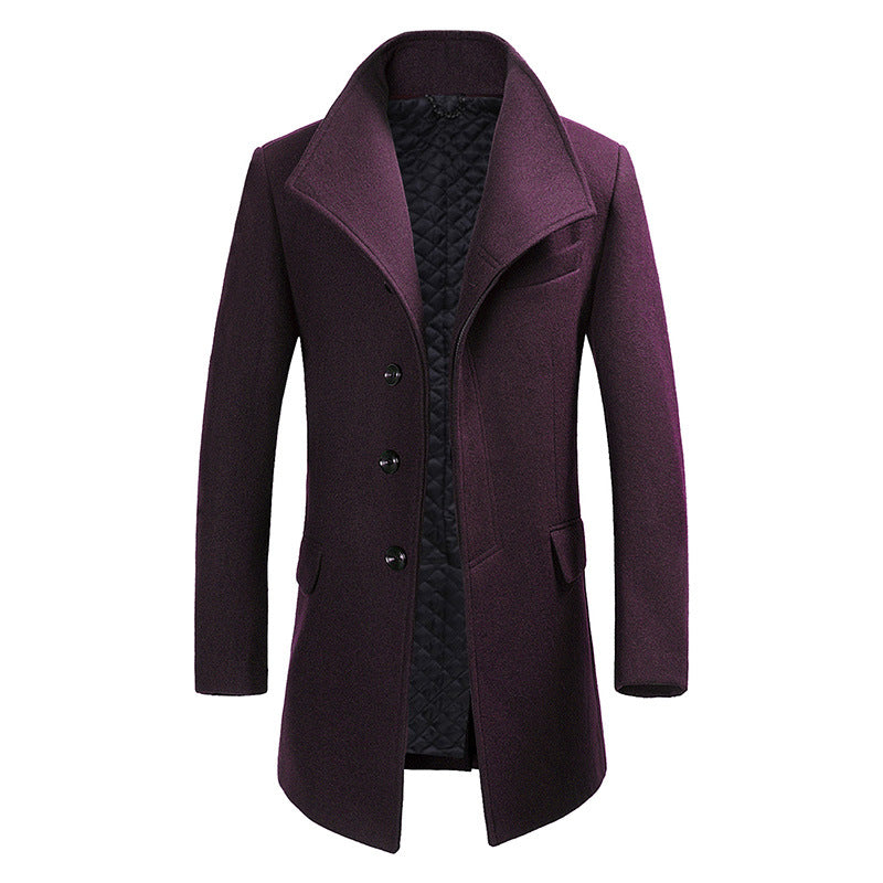 Fashion British Style Woolen Coat