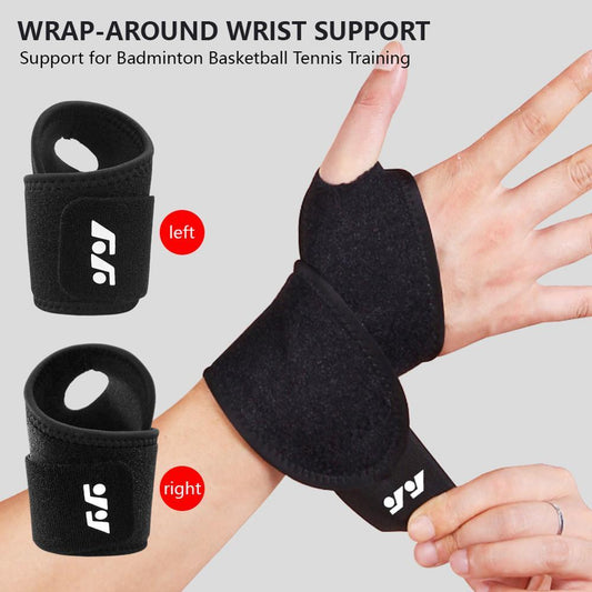 Wrap Bandage To Prevent Sprain, Black Sports Wrist Guard