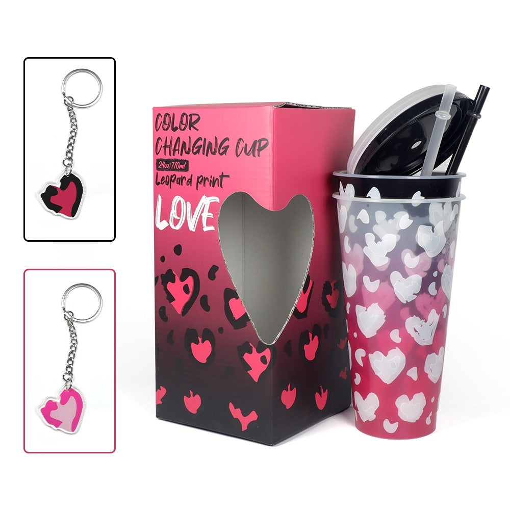 Valentine's Day New Plastic Sippy Cup