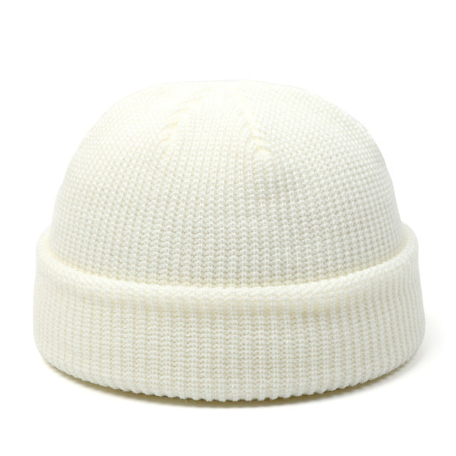 Bonnet tricoté pour femme, bonnet pour homme, bonnet d'hiver rétro