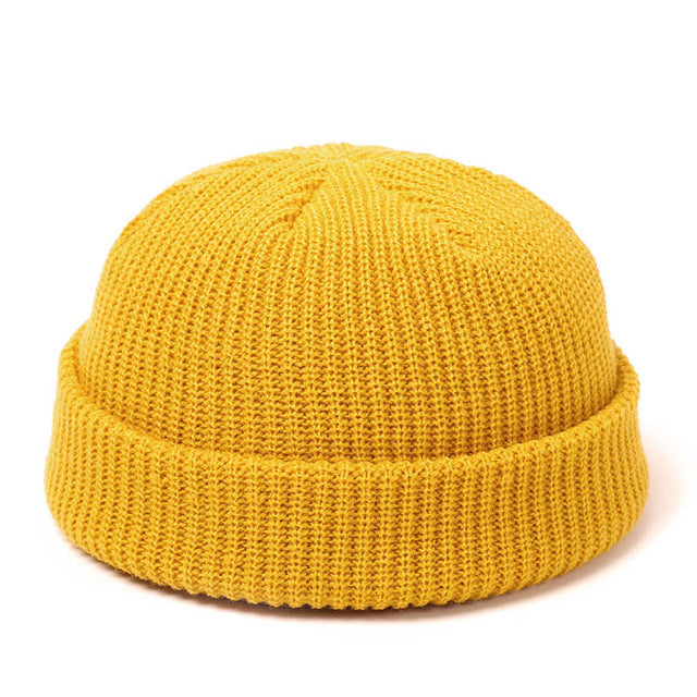 Gorros de punto para mujer, gorro de lana para hombre, gorro retro de invierno