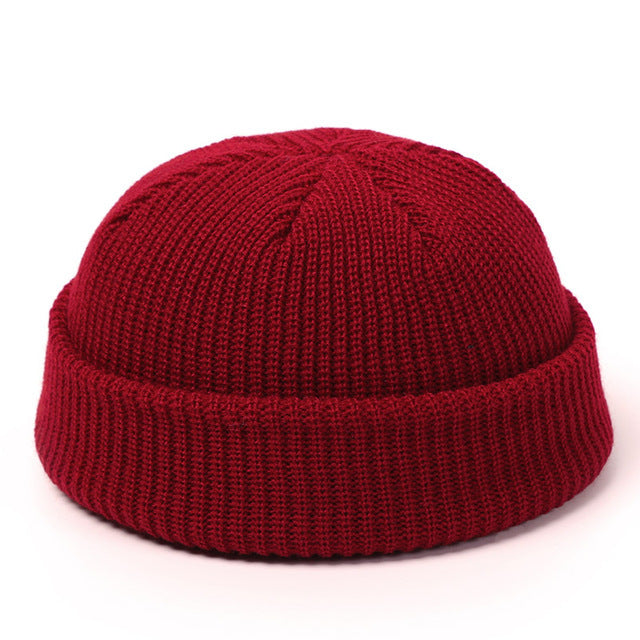 Gorros de punto para mujer, gorro de lana para hombre, gorro retro de invierno