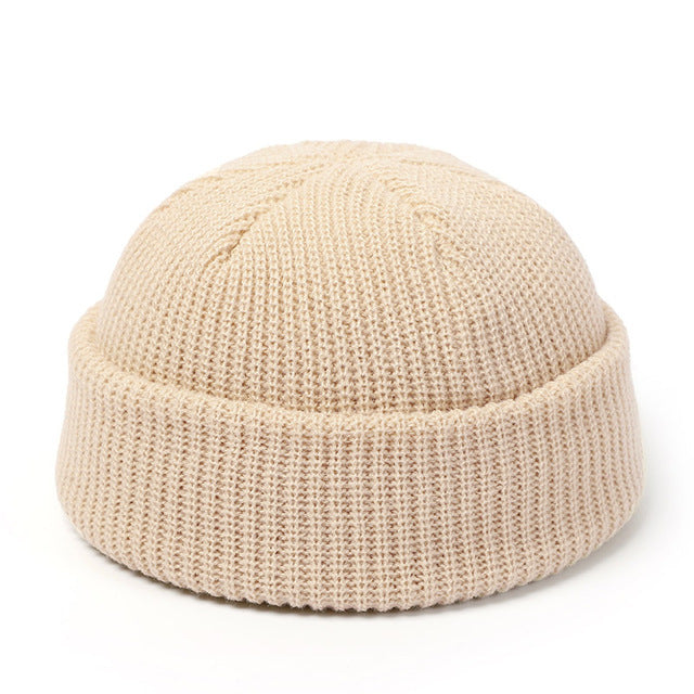 Gorros de punto para mujer, gorro de lana para hombre, gorro retro de invierno