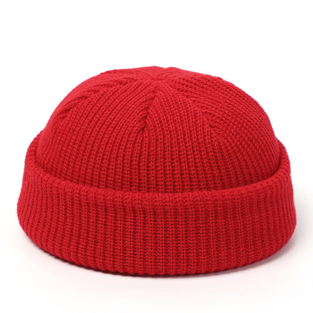 Gorros de punto para mujer, gorro de lana para hombre, gorro retro de invierno