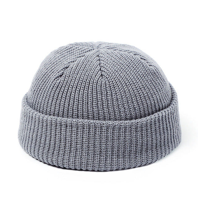 Gorros de punto para mujer, gorro de lana para hombre, gorro retro de invierno