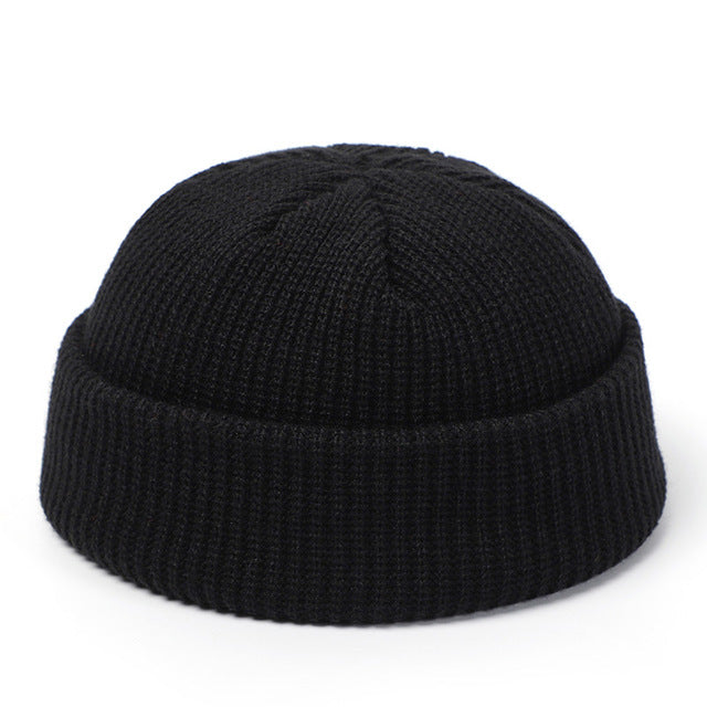 Gorros de punto para mujer, gorro de lana para hombre, gorro retro de invierno