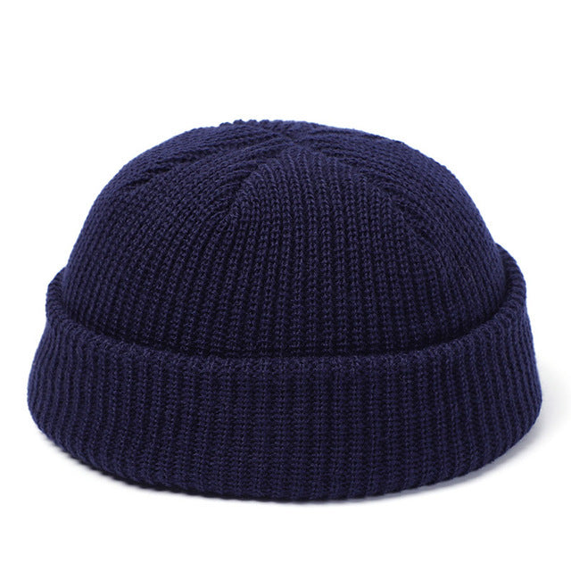 Gorros de punto para mujer, gorro de lana para hombre, gorro retro de invierno