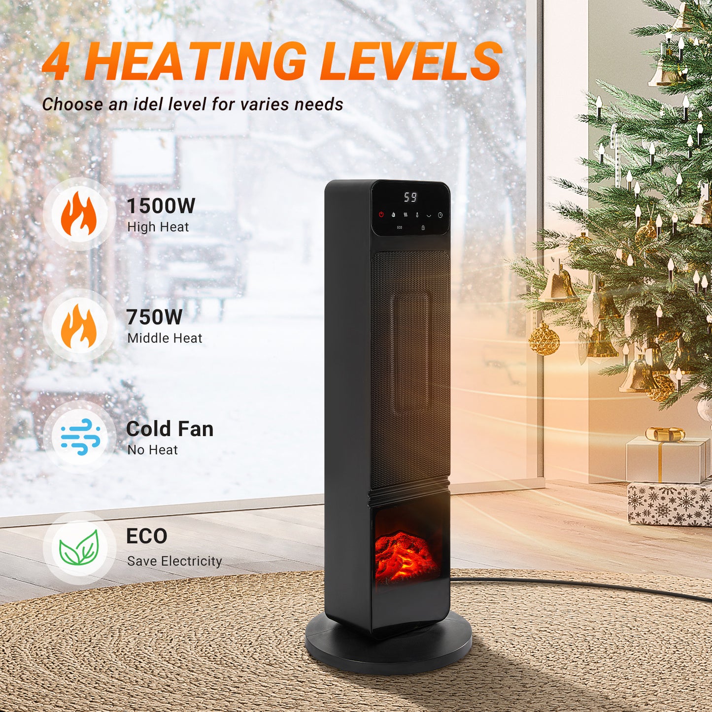 Portable Electric Tower Heater