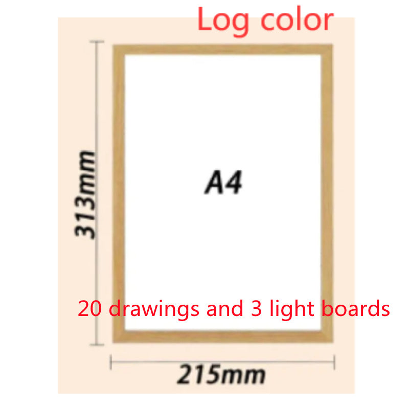 Peinture lumineuse personnalisée Peinture photo personnalisée Cadre photo lumineux à LED Décoration lumineuse d'art de Noël