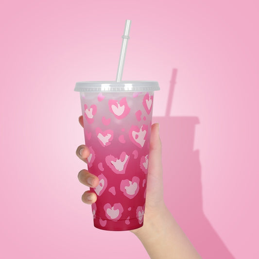 Valentine's Day New Plastic Sippy Cup