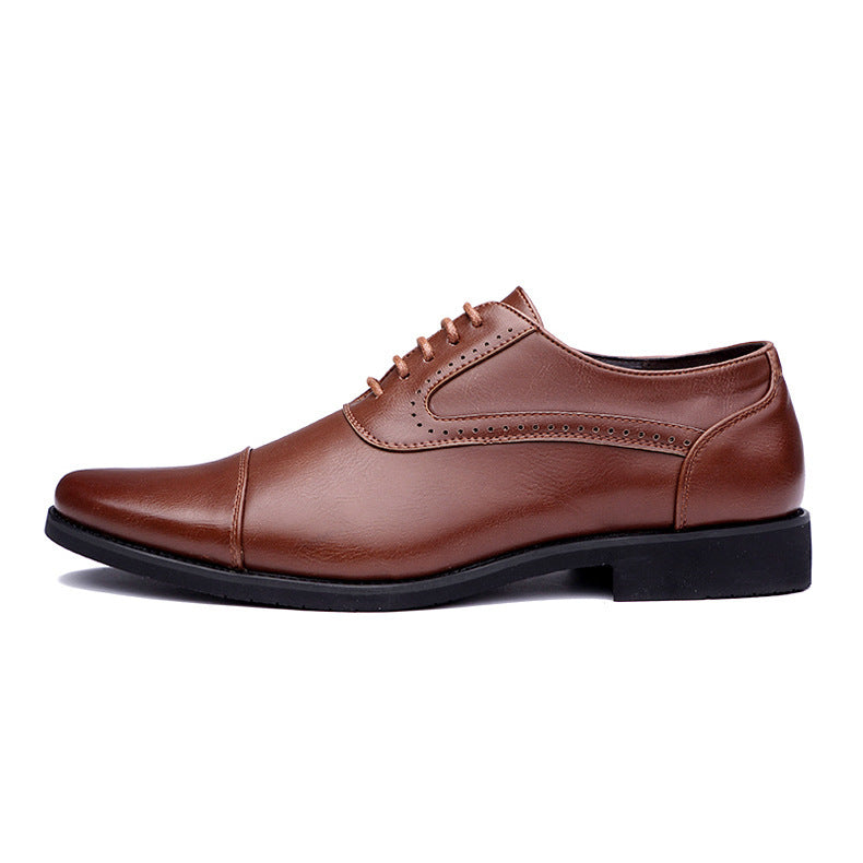 Chaussures en cuir décontractées à la mode simple pour hommes