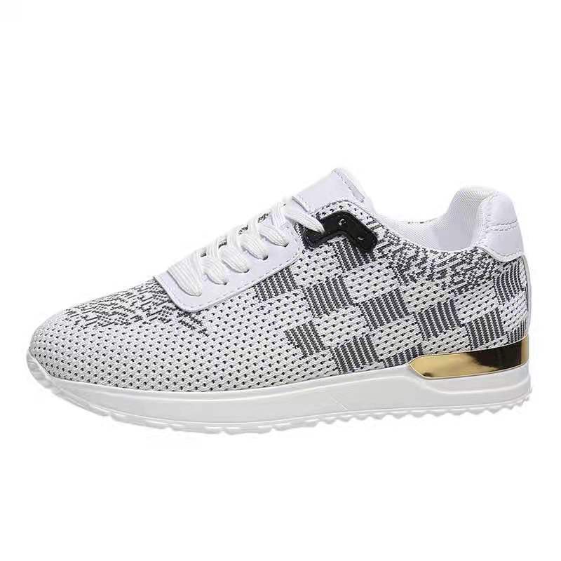 Large Size Platform Shoes Round Toe Casual Mesh Shoes Women