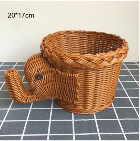 Creative Rattan Fruit Basket Home Furnishings Home Storage