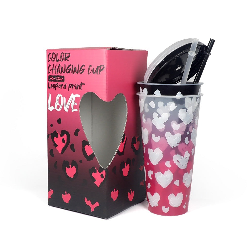 Valentine's Day New Plastic Sippy Cup