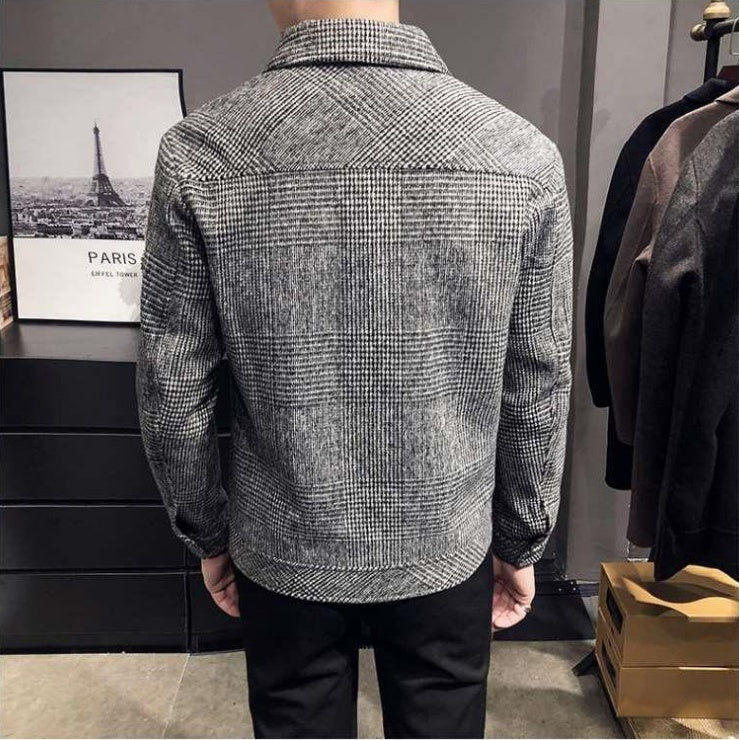 Men Slim Jacket Fashion Thickening Trend