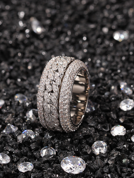 Bague tendance en zircon HWEB6US9QH