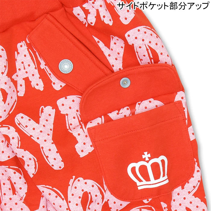 Spring and Summer Letters Print Casual Bloomers Versatile Kids' Clothing