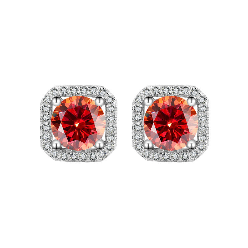 Women's Simple Graceful Moissanite Ear Studs