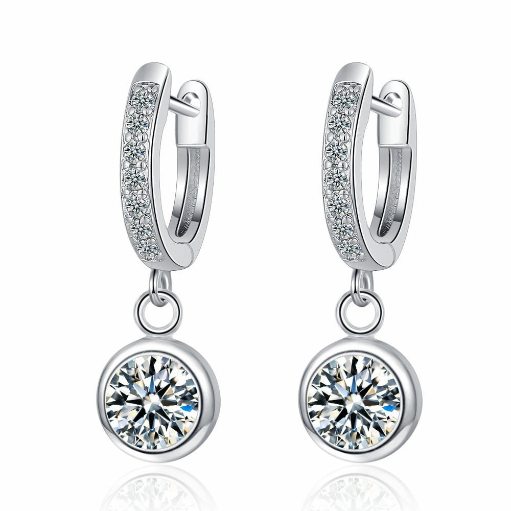 Zircon Elegant Personalized Creative Geometric Trendy Earrings