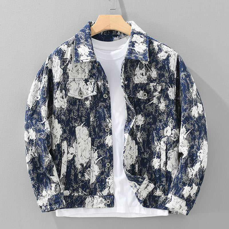 Denim Coat Men's New Spring And Autumn Loose Jacket