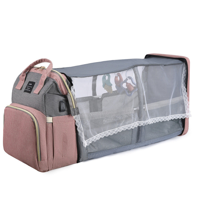 Nouveau sac à dos pour berceau de bébé momie grande capacité sac isotherme pour lait pour femmes