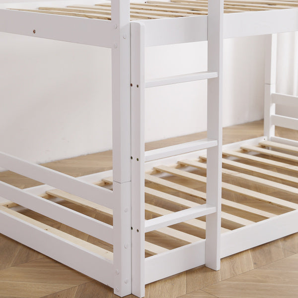 Twin Wooden Bed Can Be Split Into Single-layer Beds