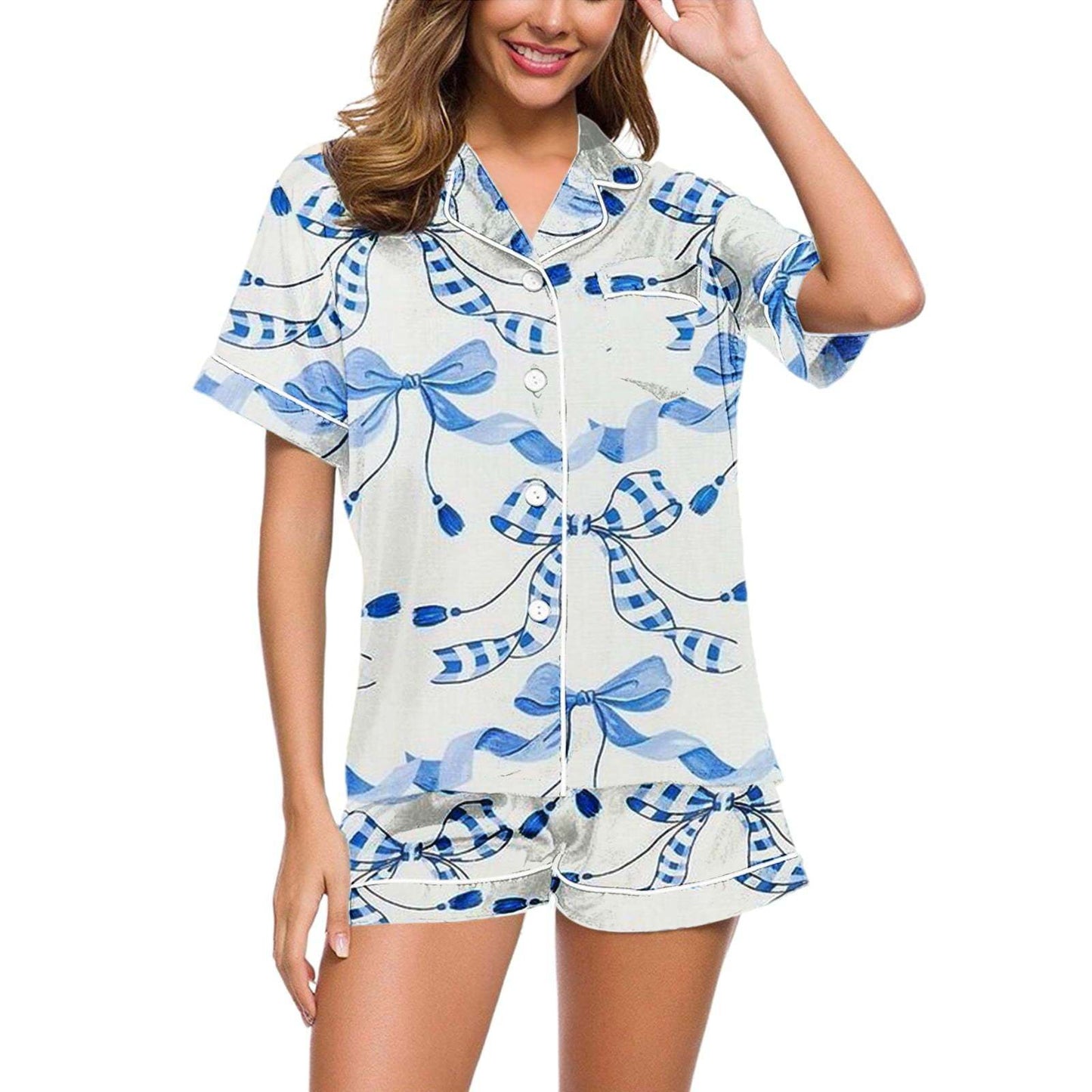 Digital Printing Can Be Outerwear Short-sleeved Shorts Suit Women