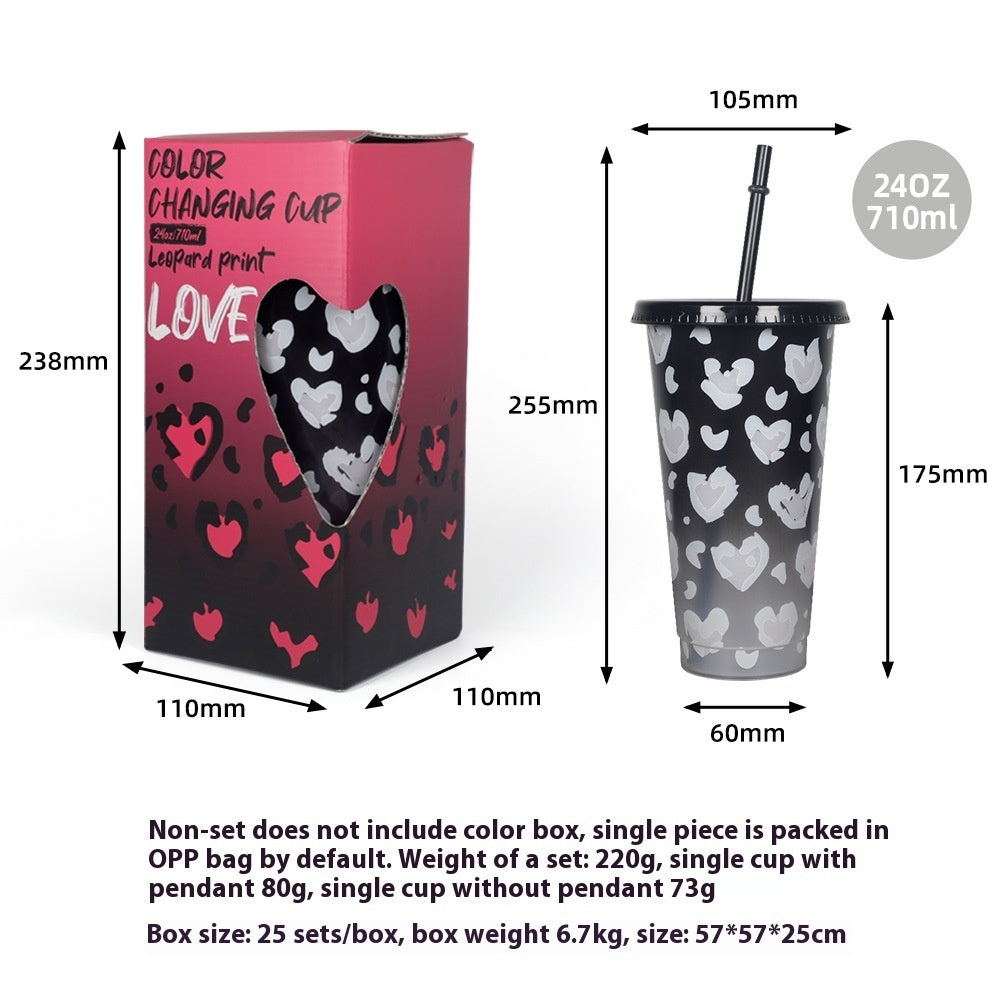 Valentine's Day New Plastic Sippy Cup