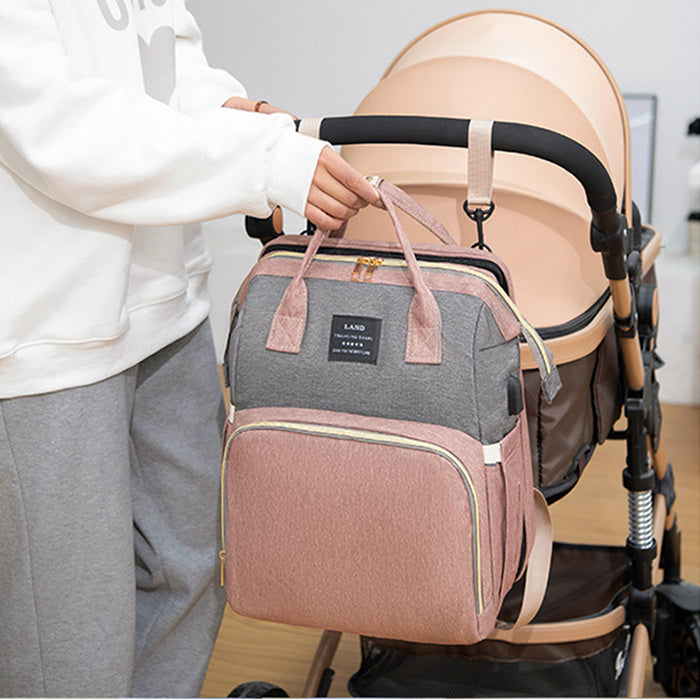 Nueva mochila para cuna de bebé momia de gran capacidad, bolsa aislante para leche para mujer